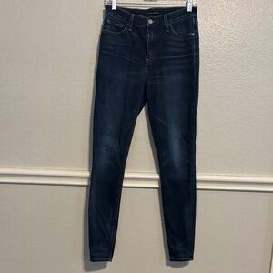Women's Lucky Brand Dark Blue High-rise Skinny Jeans
